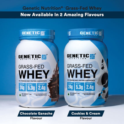 Grass - Fed Whey | Whey Protein Concentrate Powder - Genetic Nutrition