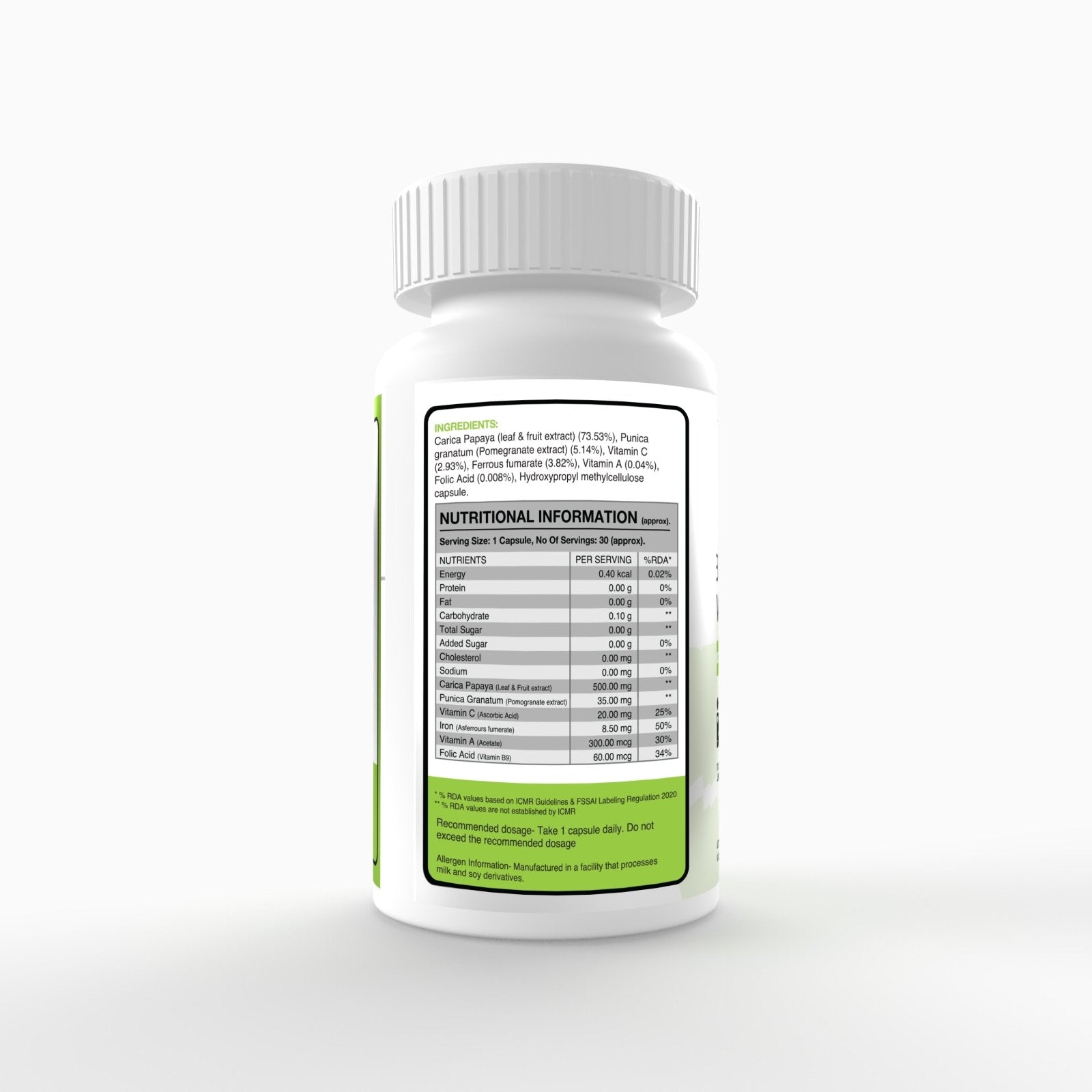 ABSOLUTE PAPAYA EXTRACT 30CAPS - Genetic Nutrition