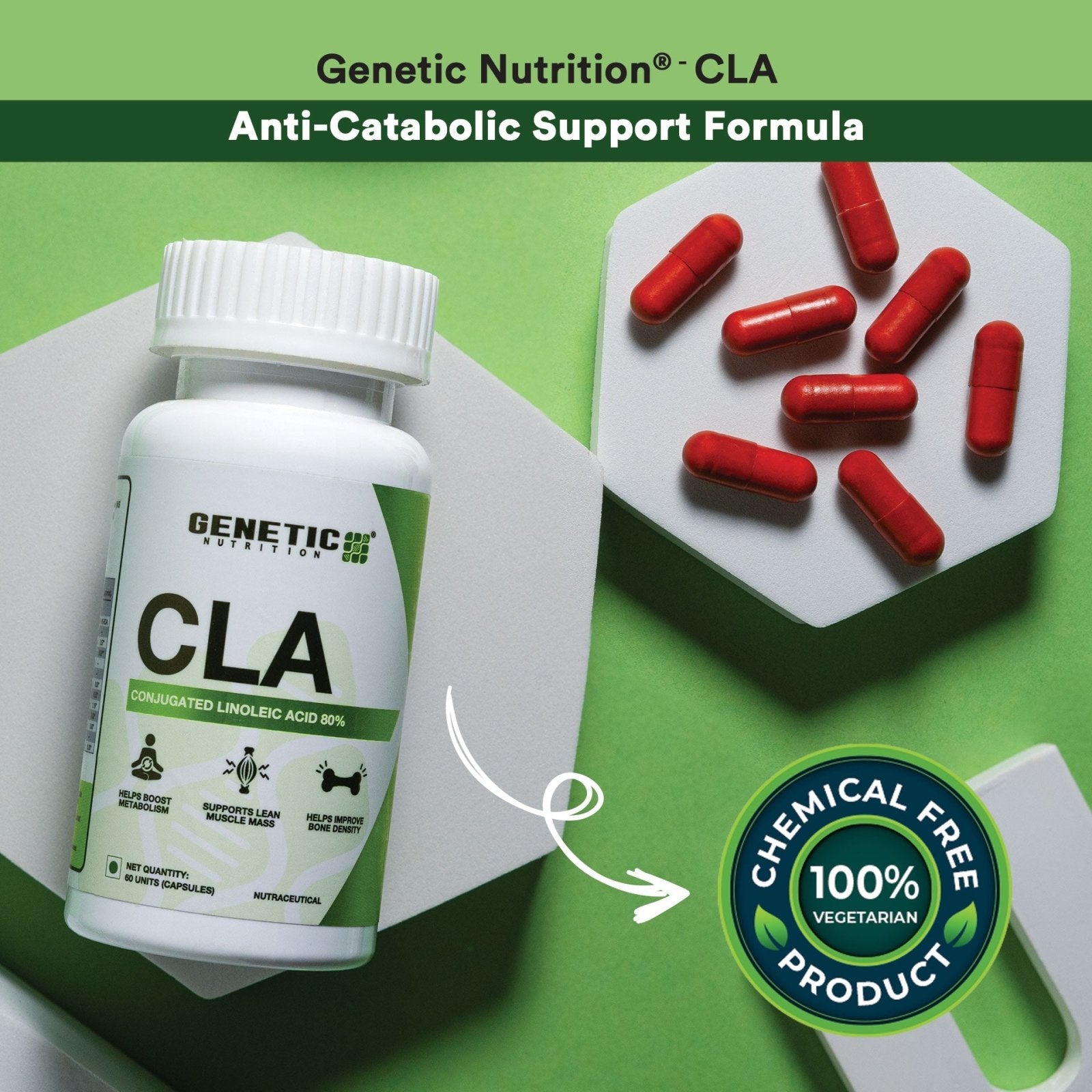 CLA 60CAPS - Genetic Nutrition