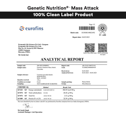 Mass Attack | Superior Mass Gainer - Genetic Nutrition