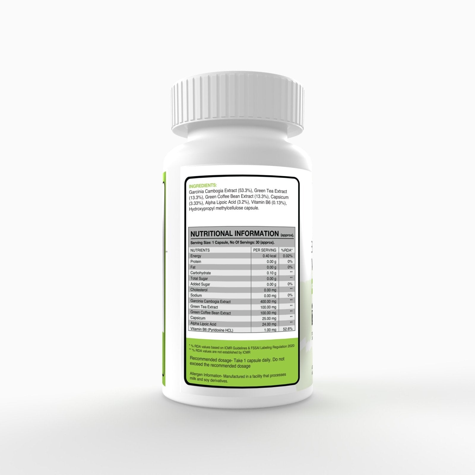 MEGA GARCINIA CAMBOGIA 30CAPS - Genetic Nutrition