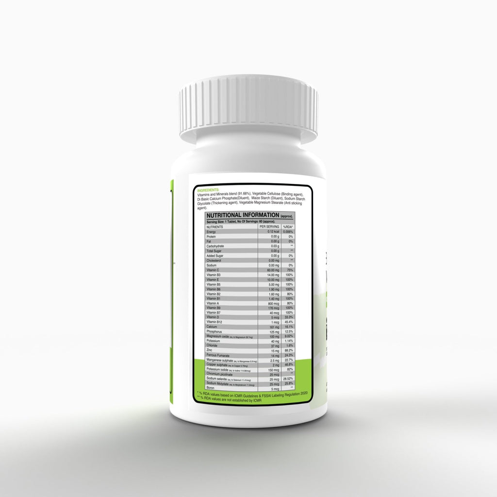 Mega Vit Multivitamin Supplement Tablets for Daily Nutrients – Genetic ...