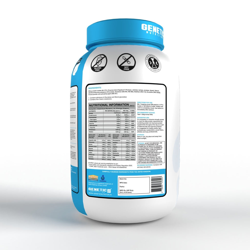 Pro Isolate: Buy the Best Whey Isolate Protein Powder – Genetic Nutrition