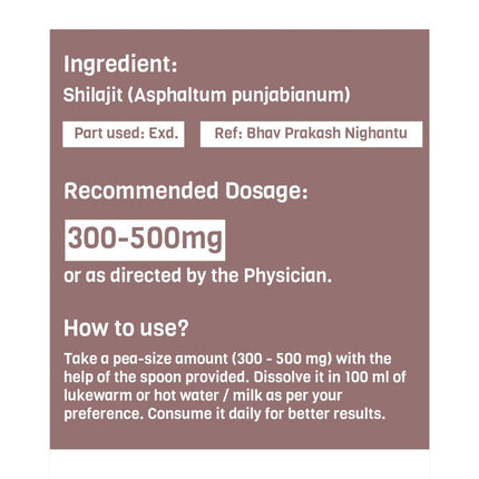 Pure Himalayan Shilajit | Premium Shilajit Resin 20gm - Genetic Nutrition