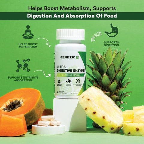 ULTRA DIGESTIVE ENZYMES 30CAPS - Genetic Nutrition