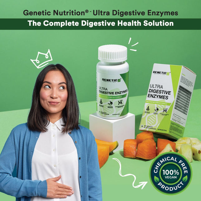 ULTRA DIGESTIVE ENZYMES 30CAPS - Genetic Nutrition