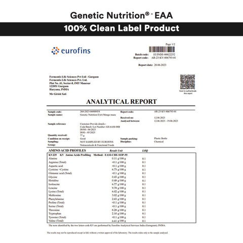 Ultra EAA | Essential Amino Acids - Genetic Nutrition